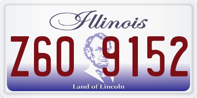 IL license plate Z609152