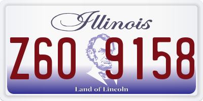 IL license plate Z609158
