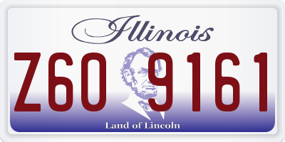 IL license plate Z609161