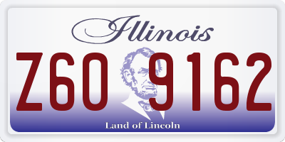 IL license plate Z609162