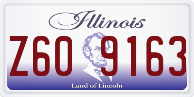 IL license plate Z609163