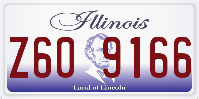 IL license plate Z609166