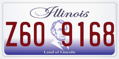 IL license plate Z609168
