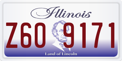 IL license plate Z609171