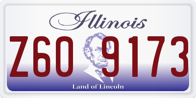 IL license plate Z609173
