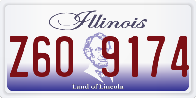 IL license plate Z609174