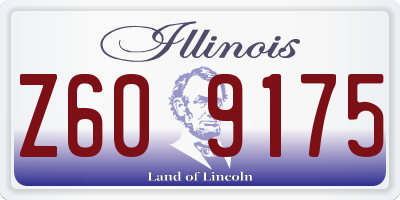 IL license plate Z609175