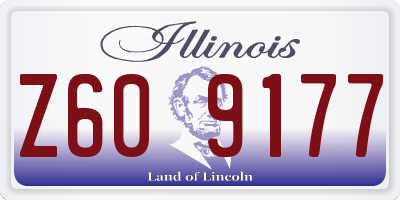 IL license plate Z609177
