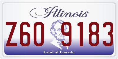 IL license plate Z609183