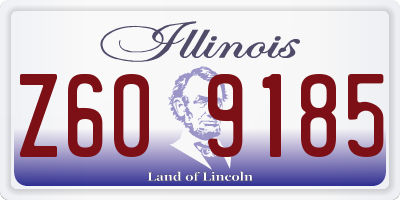 IL license plate Z609185