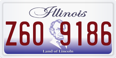 IL license plate Z609186