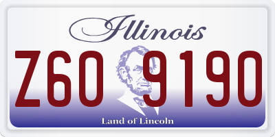 IL license plate Z609190
