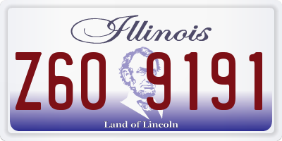 IL license plate Z609191