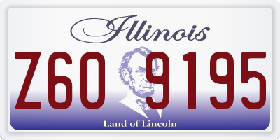 IL license plate Z609195