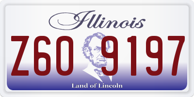 IL license plate Z609197