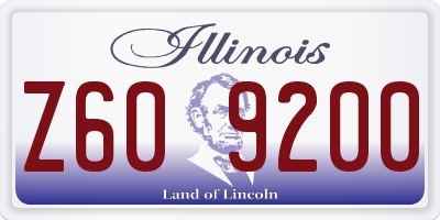 IL license plate Z609200