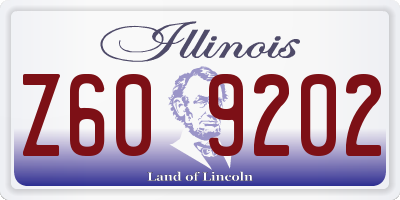 IL license plate Z609202