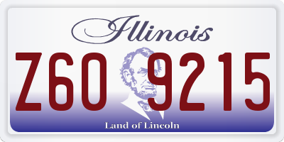 IL license plate Z609215