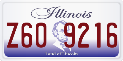 IL license plate Z609216