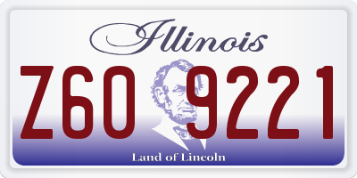 IL license plate Z609221