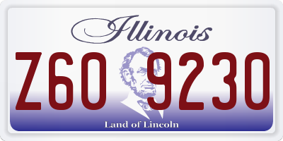 IL license plate Z609230