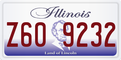 IL license plate Z609232