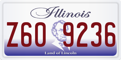 IL license plate Z609236