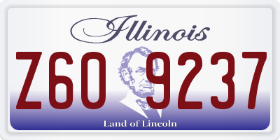 IL license plate Z609237