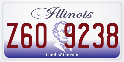 IL license plate Z609238
