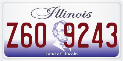 IL license plate Z609243