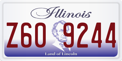 IL license plate Z609244