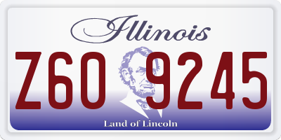IL license plate Z609245