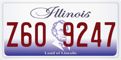 IL license plate Z609247