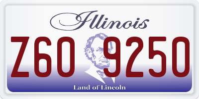 IL license plate Z609250