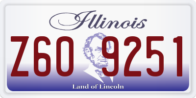 IL license plate Z609251