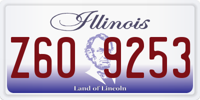 IL license plate Z609253