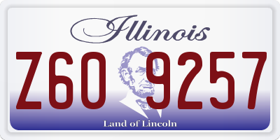 IL license plate Z609257