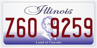 IL license plate Z609259