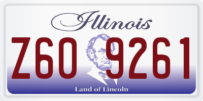 IL license plate Z609261