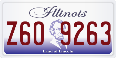 IL license plate Z609263