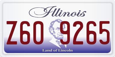 IL license plate Z609265