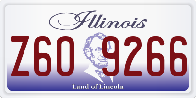IL license plate Z609266