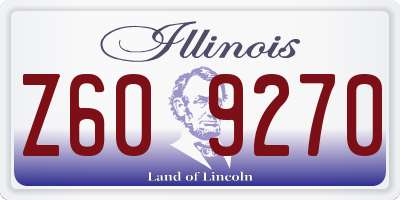 IL license plate Z609270