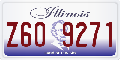 IL license plate Z609271
