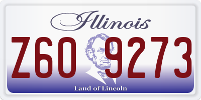 IL license plate Z609273