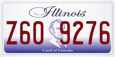 IL license plate Z609276