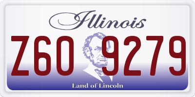 IL license plate Z609279