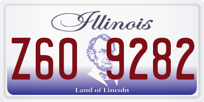 IL license plate Z609282