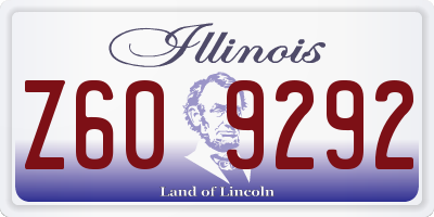 IL license plate Z609292