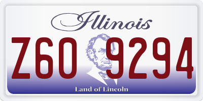 IL license plate Z609294